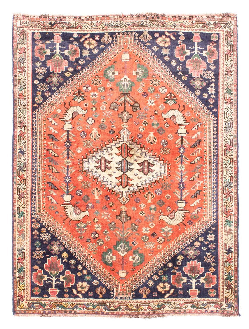 Persisk tæppe - Nomadisk - 148 x 108 cm - lysrød