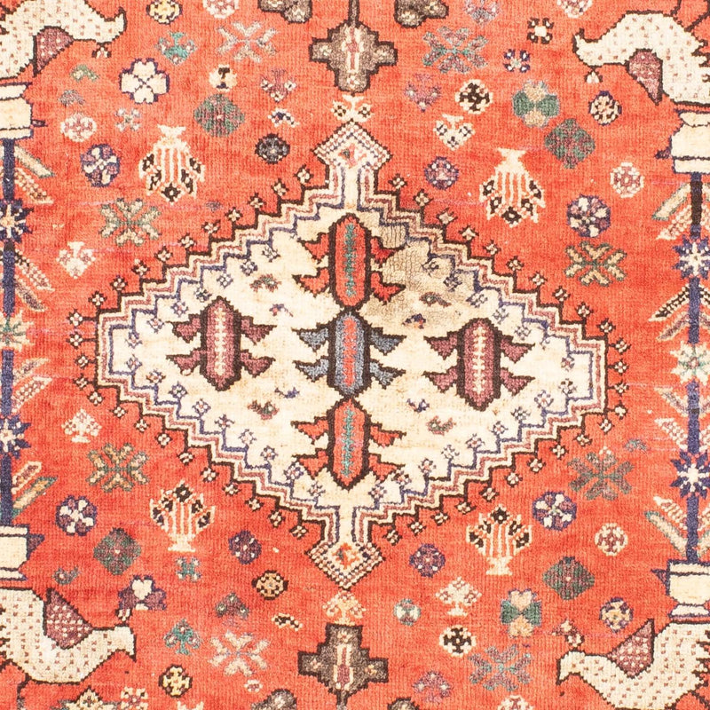Persisk tæppe - Nomadisk - 148 x 108 cm - lysrød