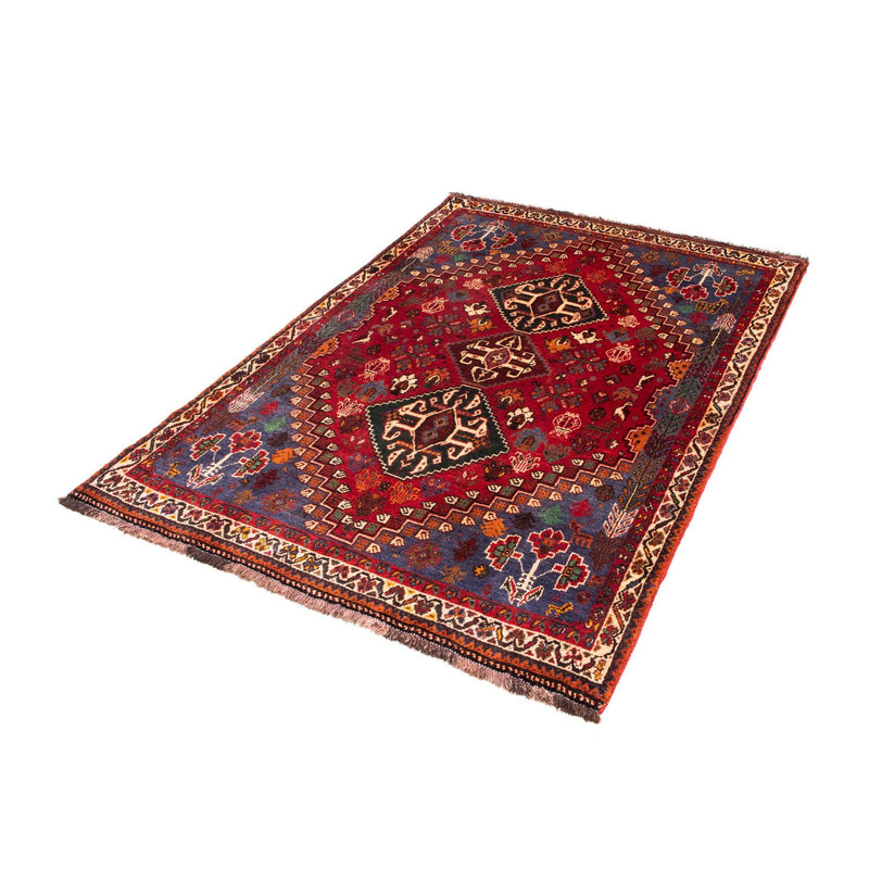 Persisk tæppe - Nomadisk - 163 x 111 cm - mørkerød