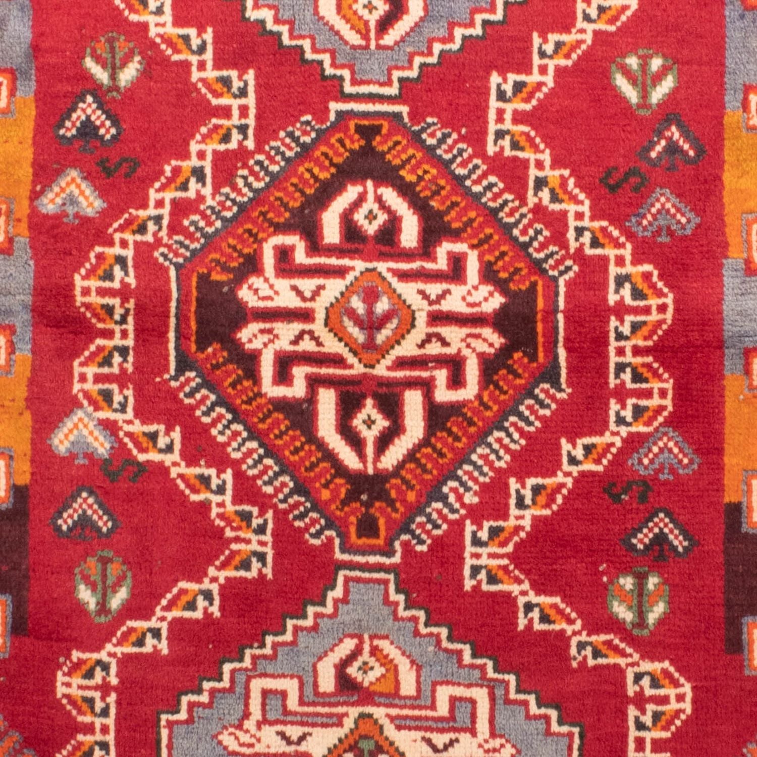 Persisk tæppe - Nomadisk - 155 x 105 cm - mørkerød