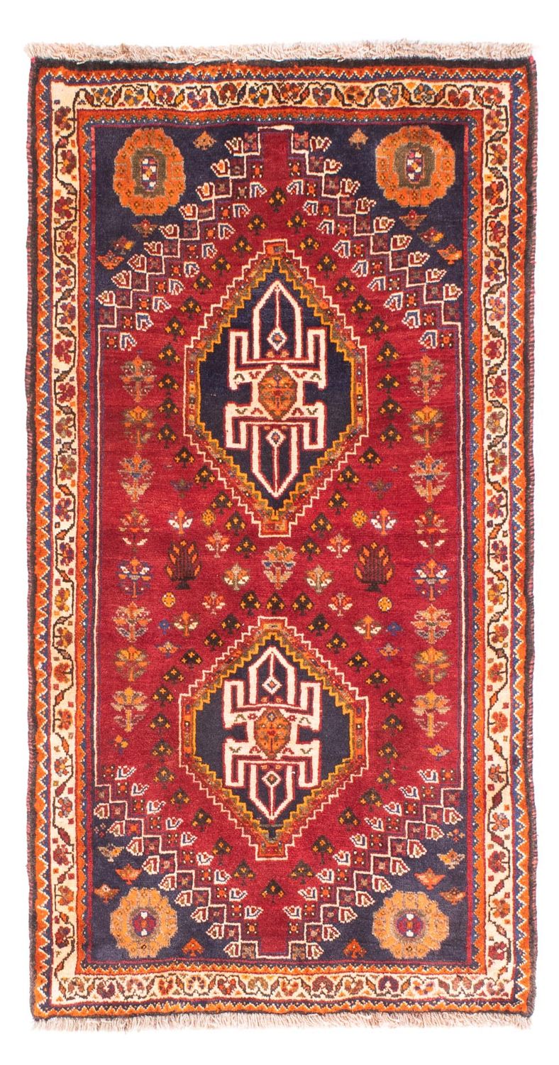 Persisk tæppe - Nomadisk - 156 x 83 cm - mørkerød