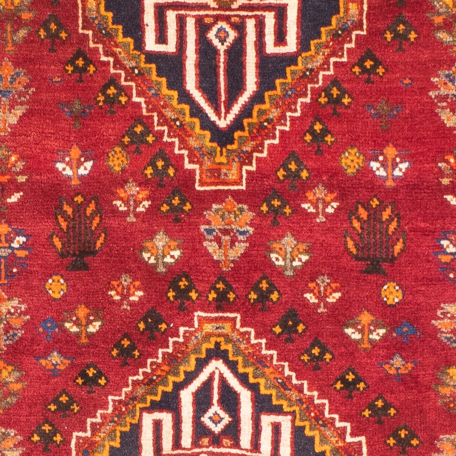 Persisk tæppe - Nomadisk - 156 x 83 cm - mørkerød