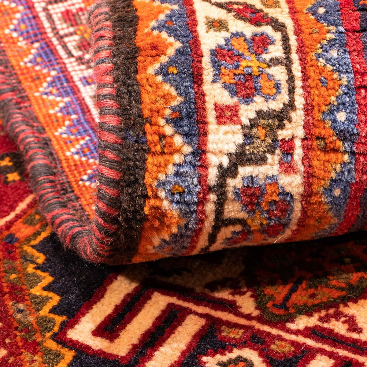 Persisk tæppe - Nomadisk - 156 x 83 cm - mørkerød