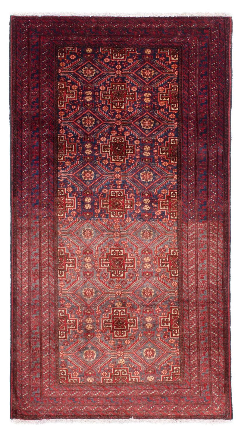 Løber Baluch-tæppe - 175 x 92 cm - mørkerød