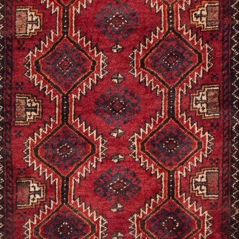 Løber Baluch-tæppe - 164 x 80 cm - mørkerød