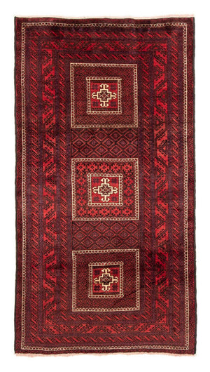 Løber Baluch-tæppe - 202 x 108 cm - rød