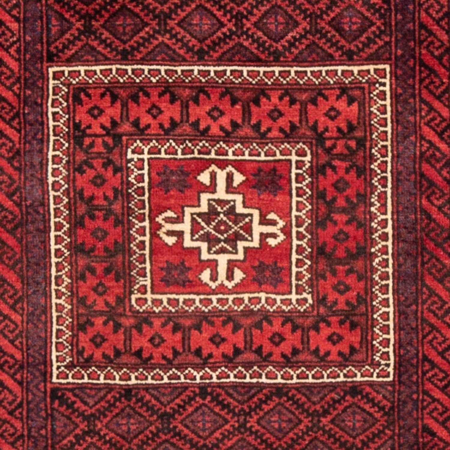 Løber Baluch-tæppe - 202 x 108 cm - rød