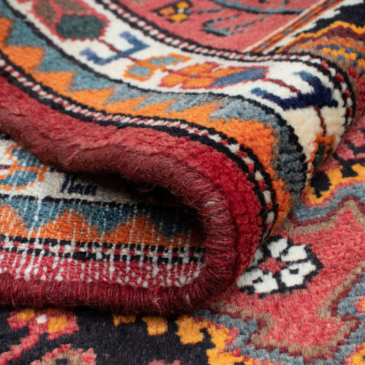 Persisk tæppe - Nomadisk - 142 x 90 cm - lysrød