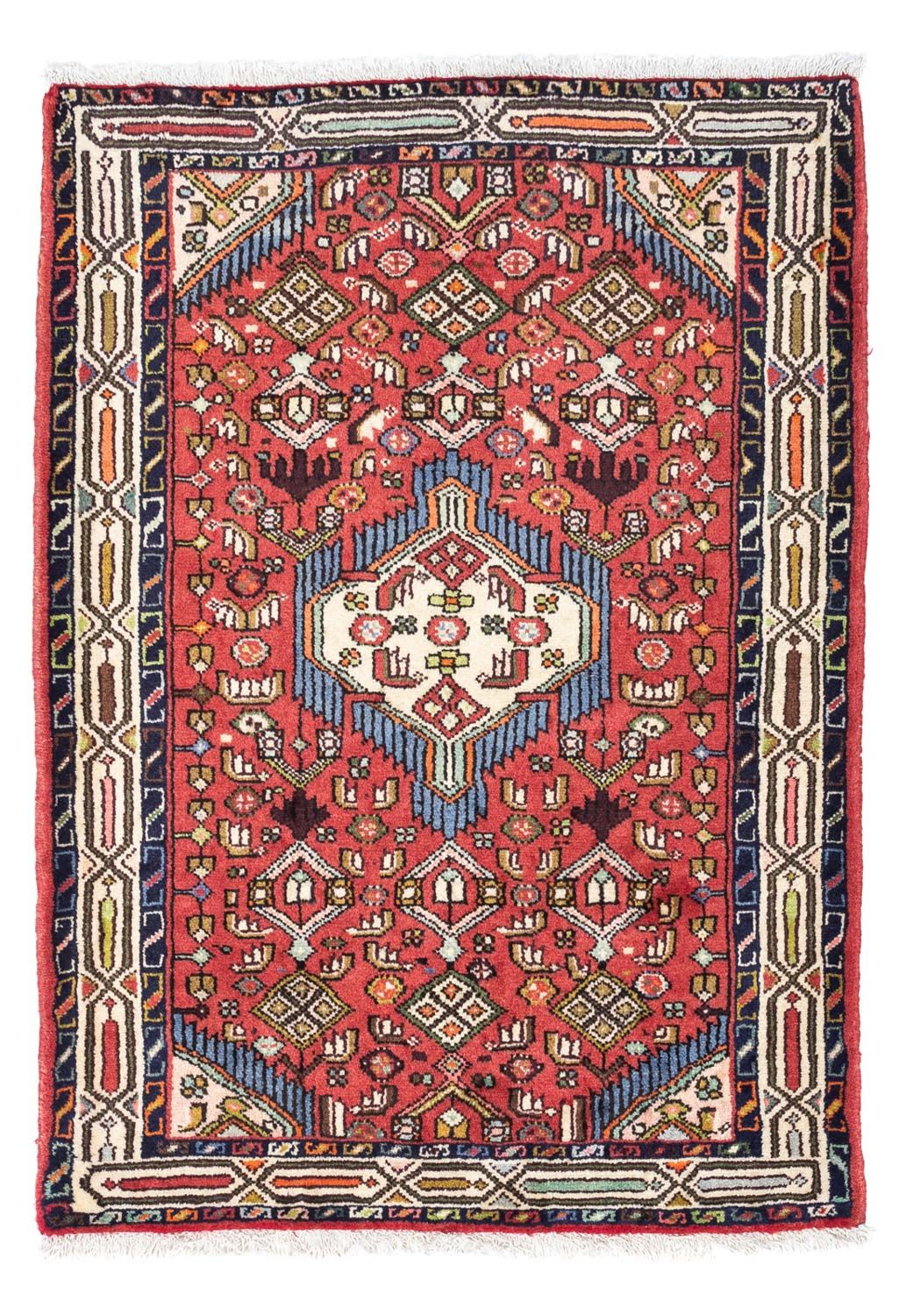 Persisk tæppe - Nomadisk - 120 x 83 cm - rød