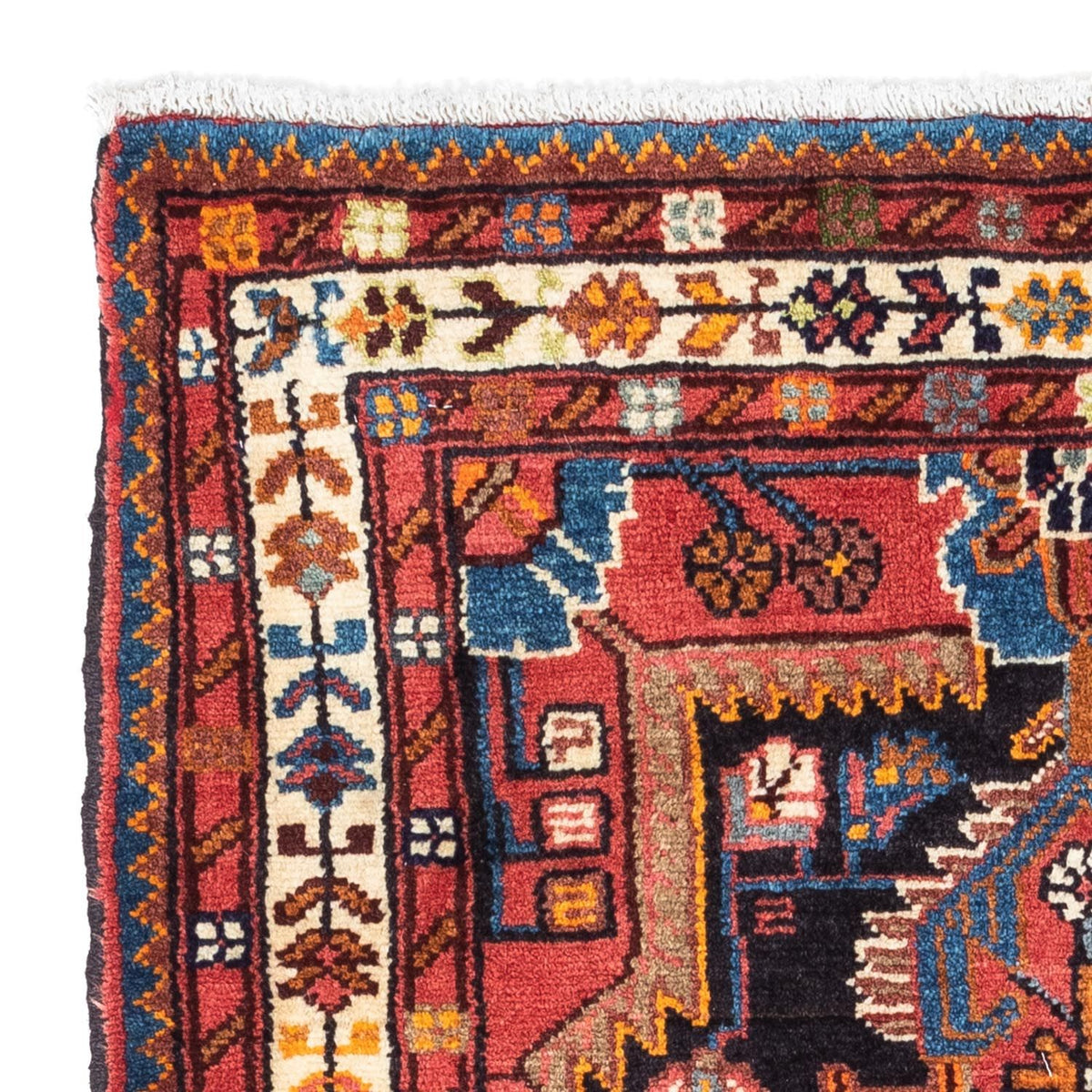 Persisk tæppe - Nomadisk - 122 x 80 cm - lysrød