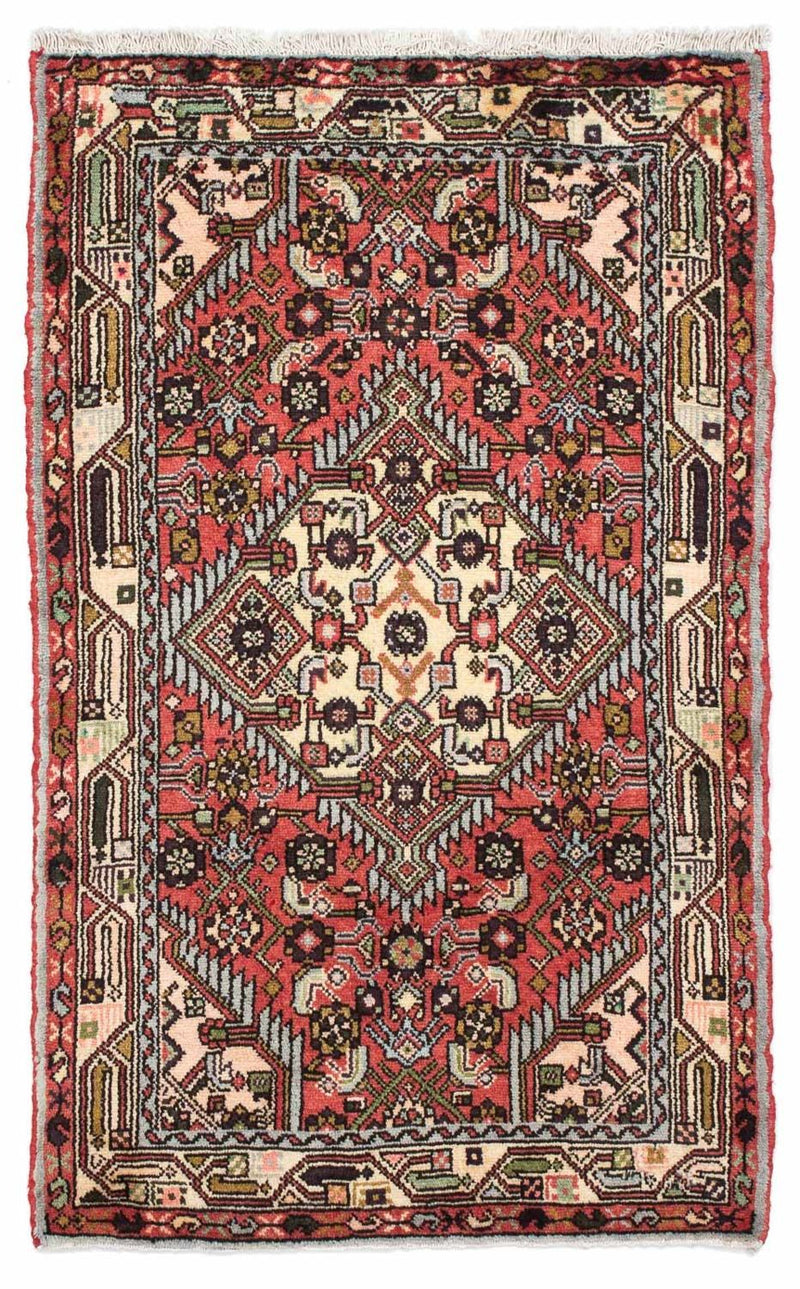Persisk tæppe - Nomadisk - 123 x 77 cm - lysrød
