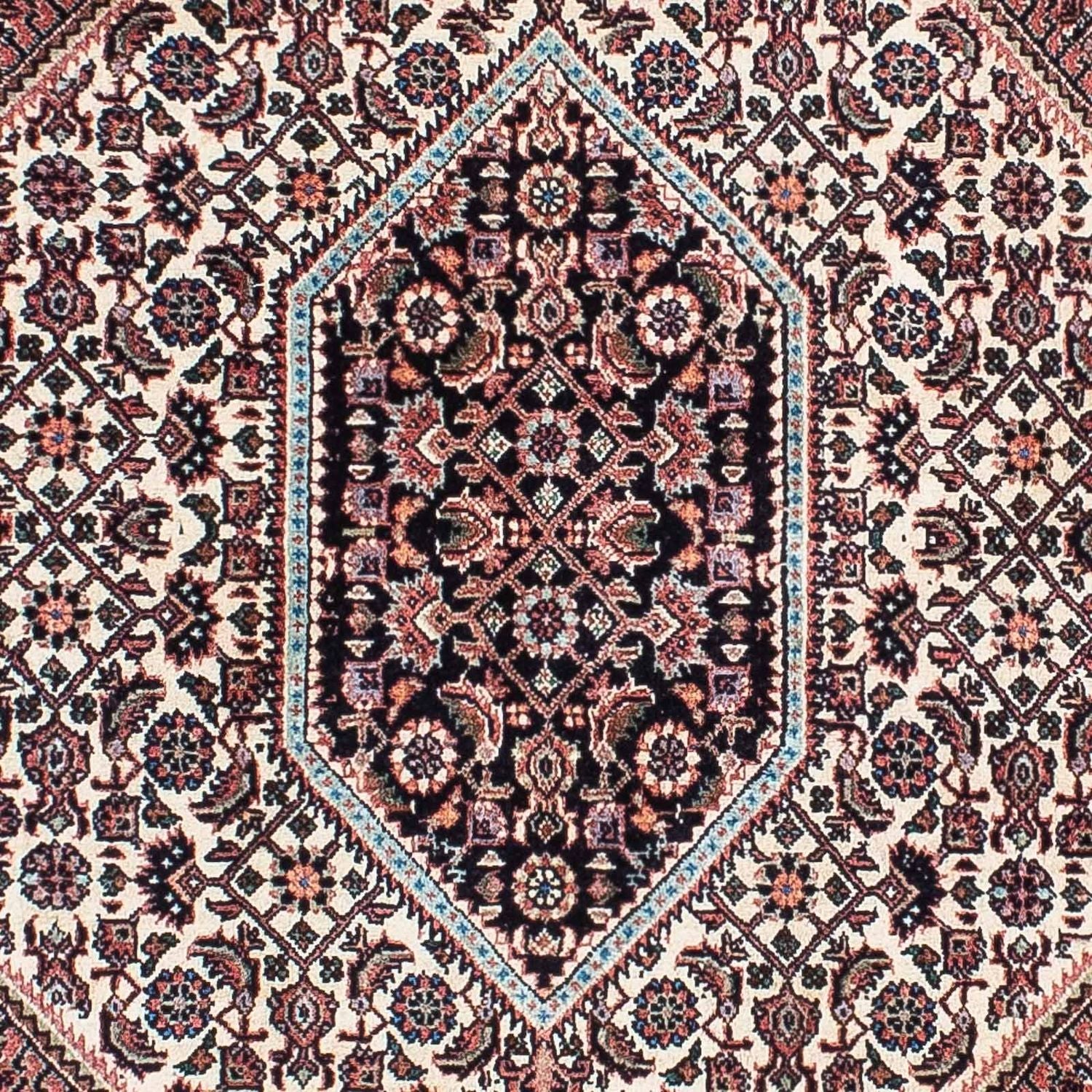 Persisk tæppe - Bijar - 202 x 131 cm - lysrød