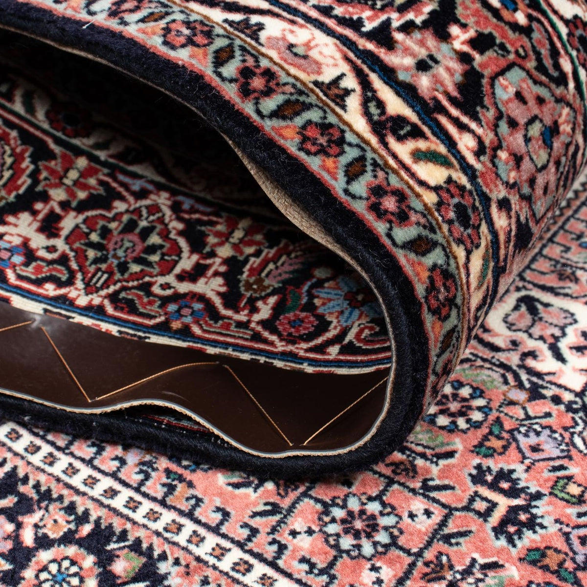 Persisk tæppe - Bijar - 202 x 131 cm - lysrød