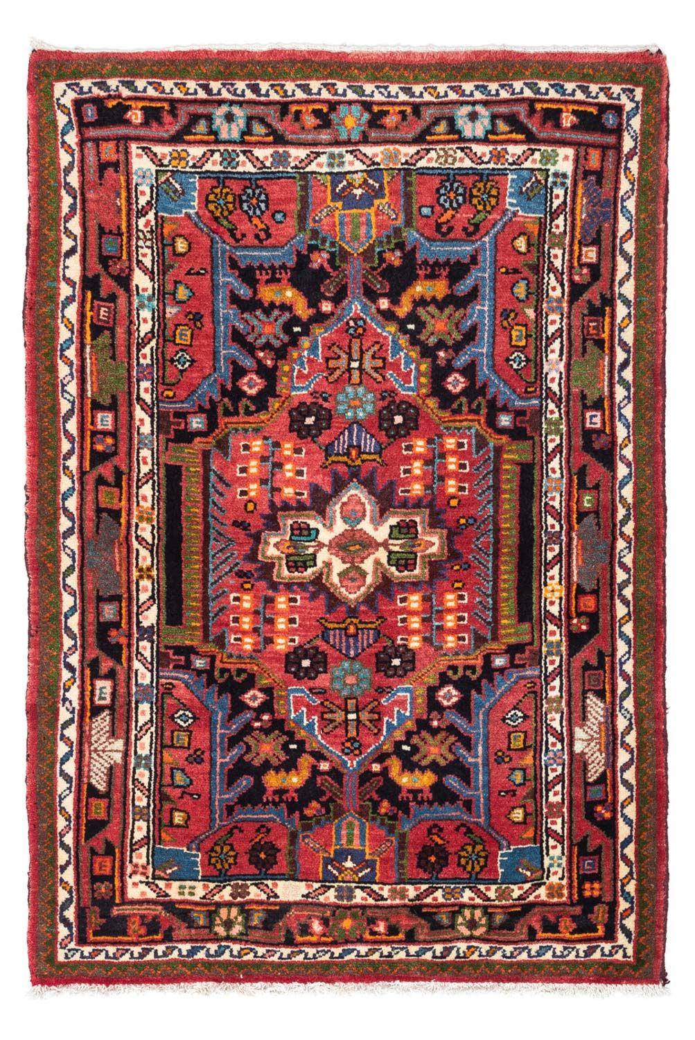 Persisk tæppe - Nomadisk - 120 x 80 cm - rød