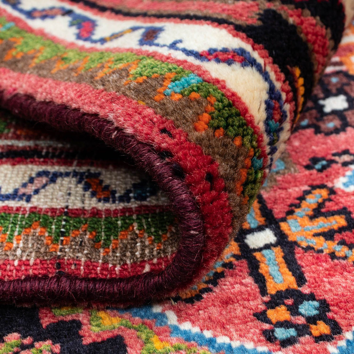 Persisk tæppe - Nomadisk - 120 x 80 cm - rød