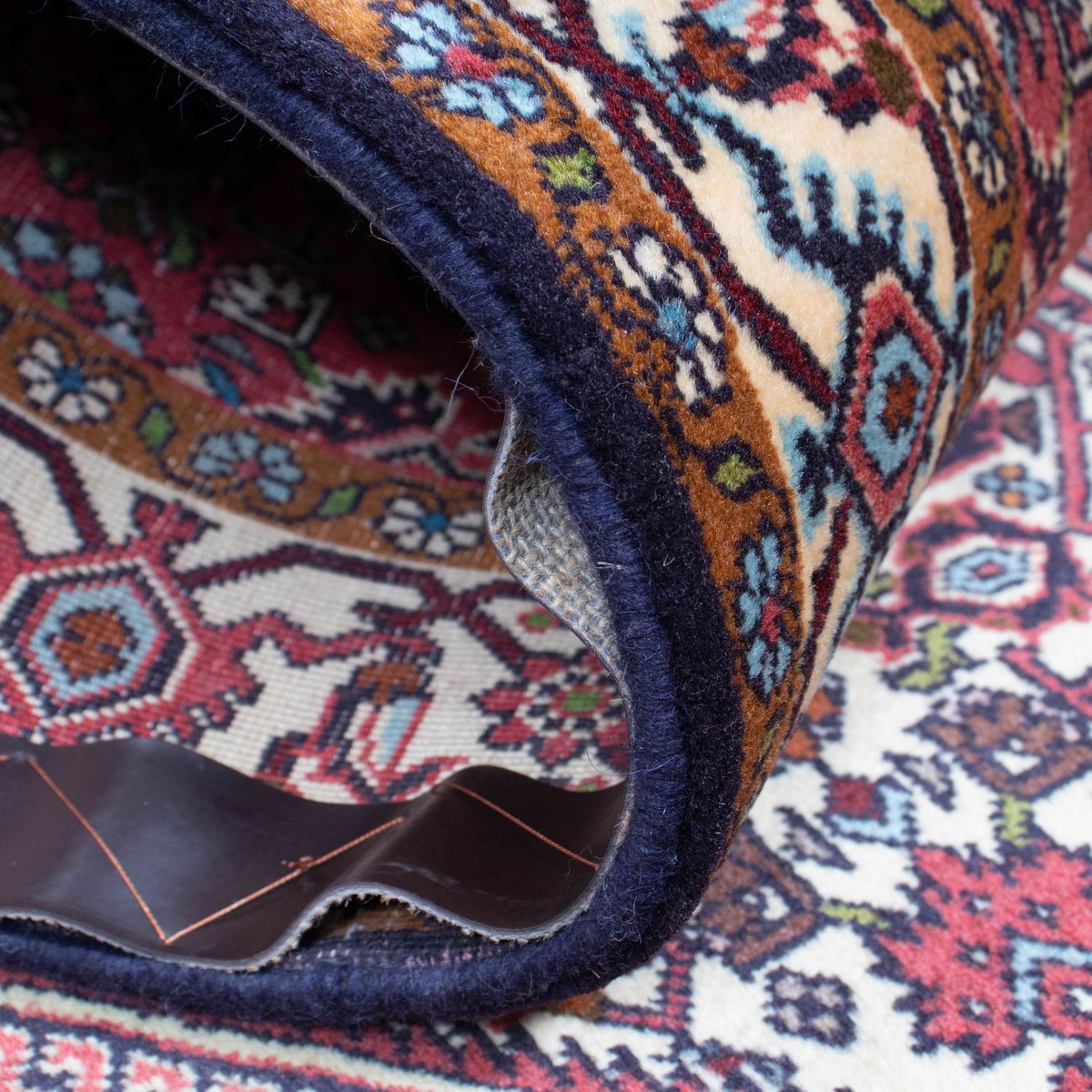 Løber Persisk tæppe - Bijar - 308 x 81 cm - lysrød