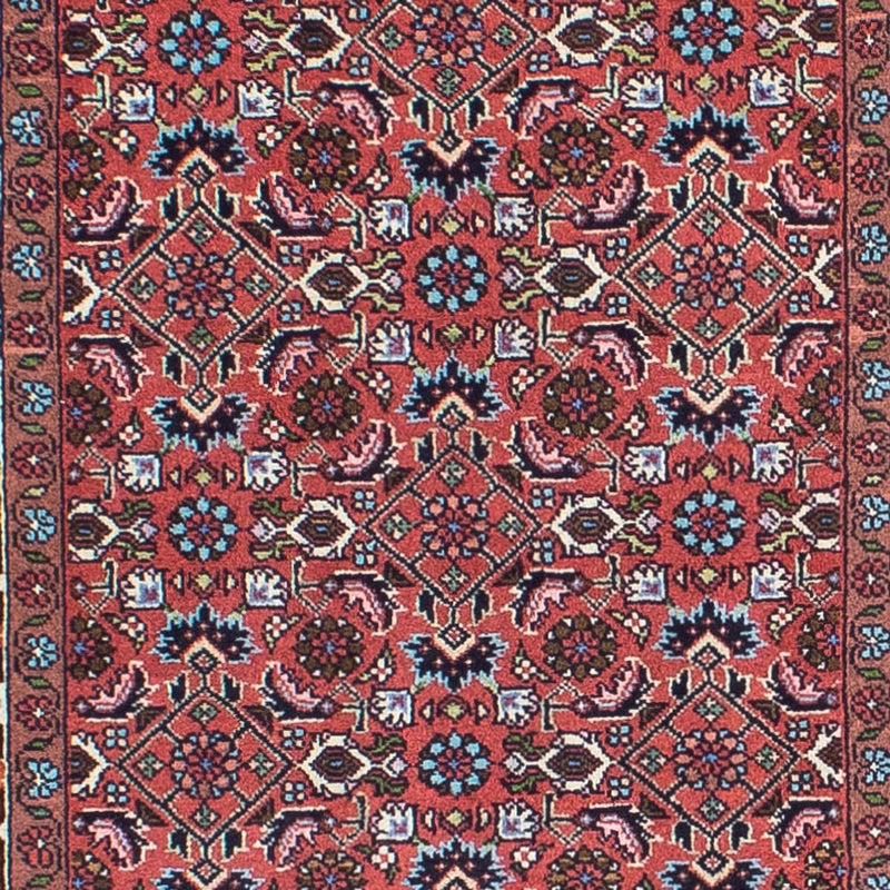 Løber Persisk tæppe - Bijar - 296 x 81 cm - lysrød