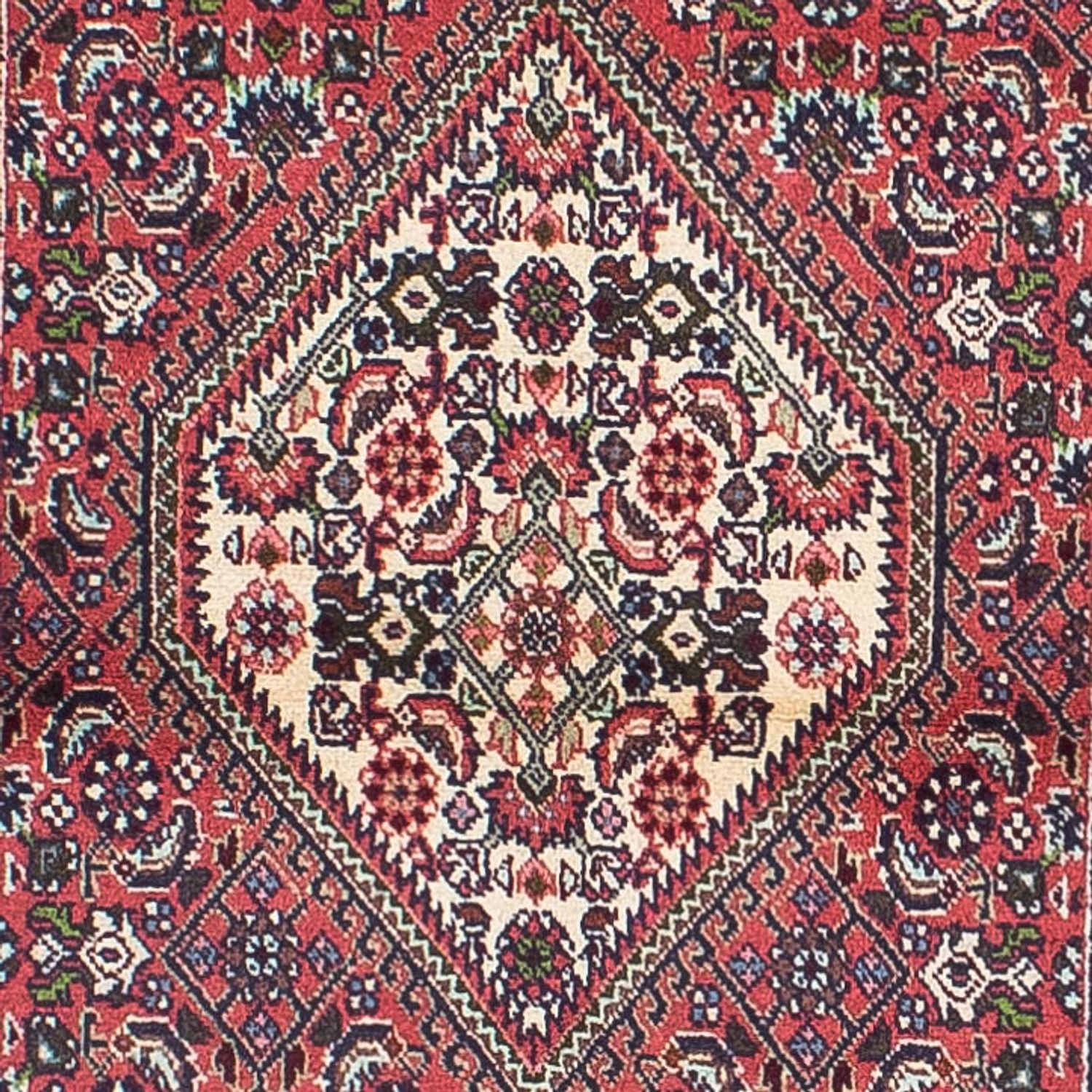 Løber Persisk tæppe - Bijar - 290 x 82 cm - lysrød