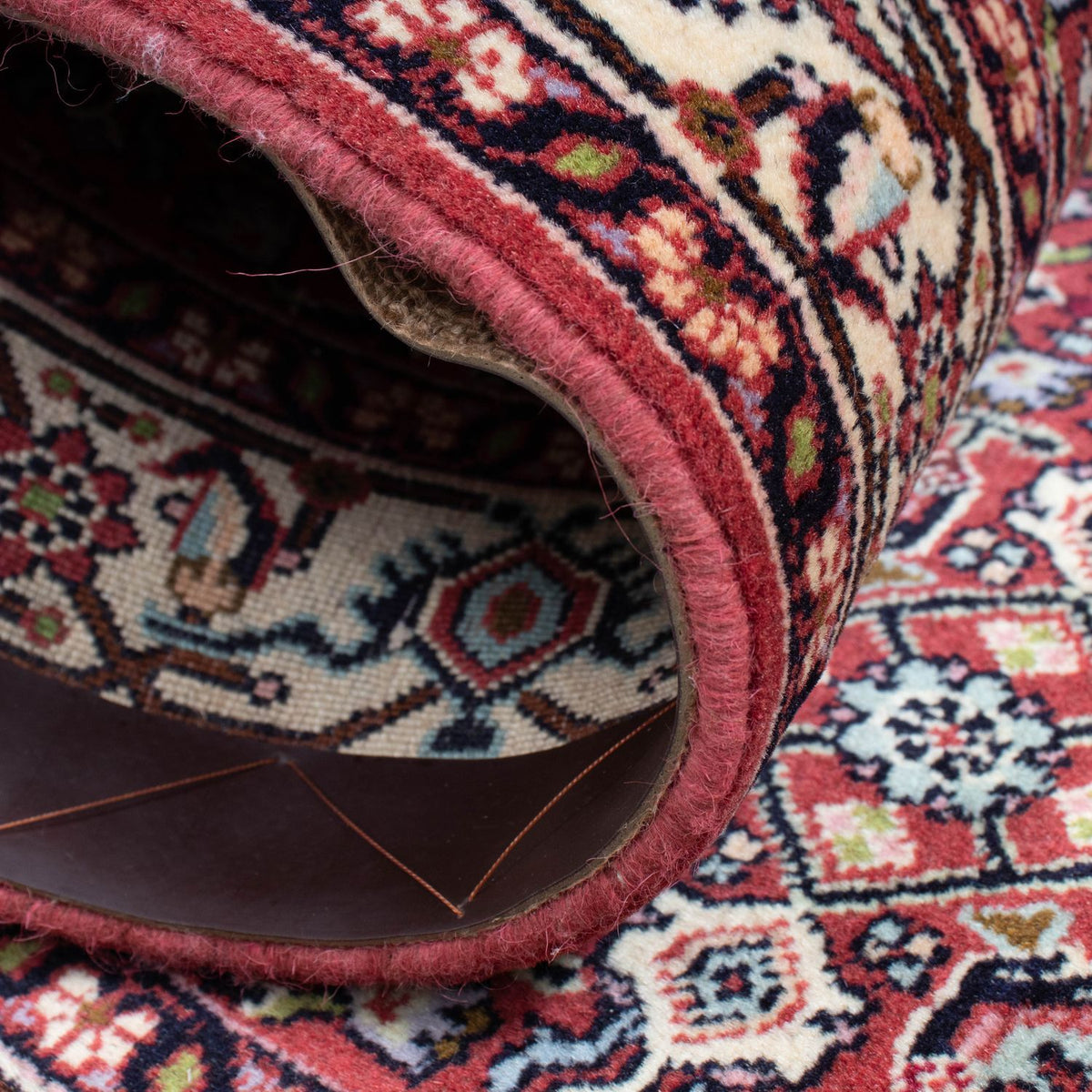 Løber Persisk tæppe - Bijar - 293 x 73 cm - lysrød