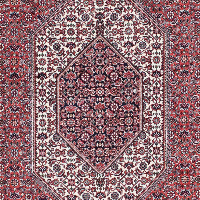 Persisk tæppe - Bijar - 204 x 131 cm - lysrød