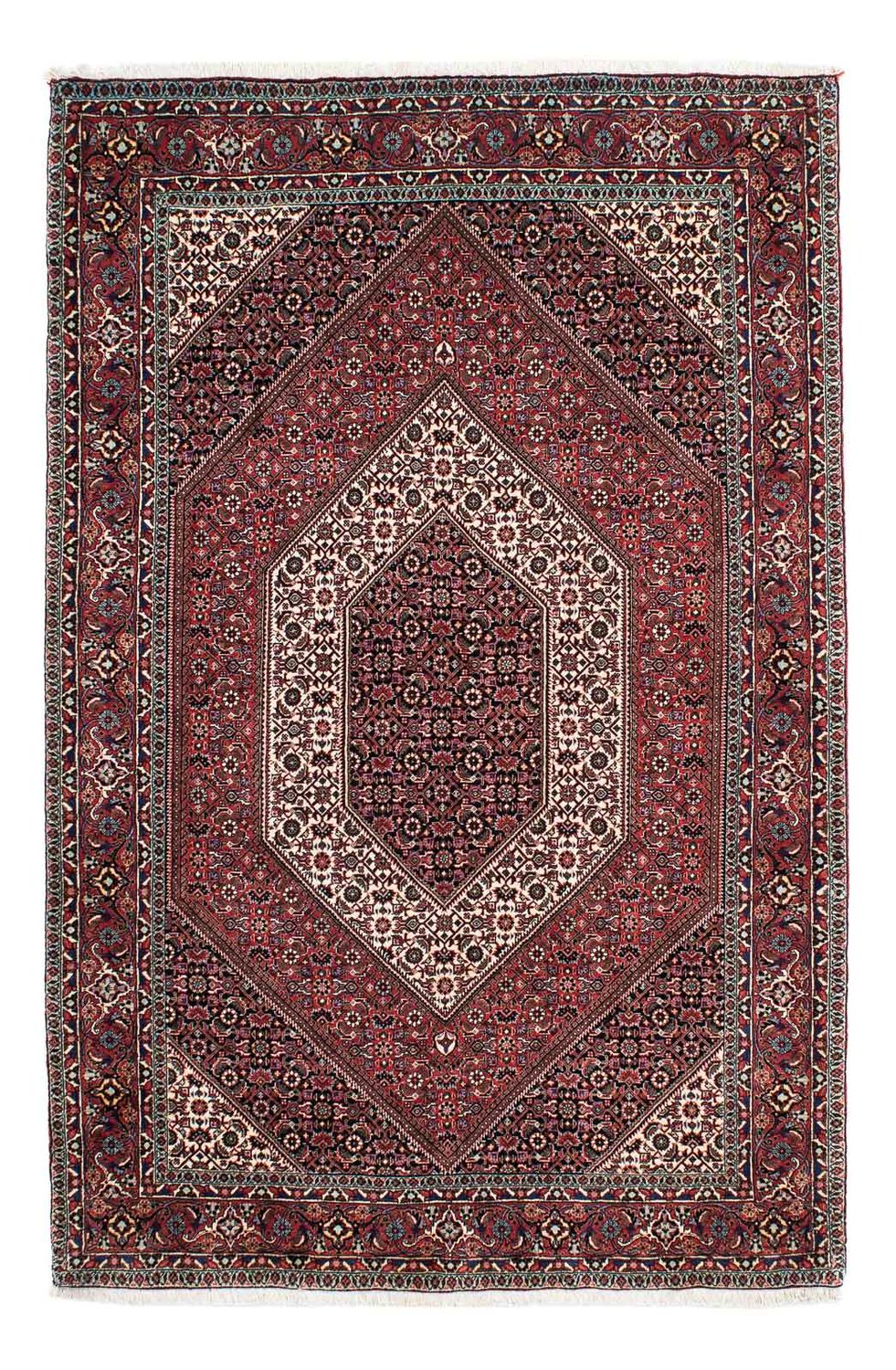 Persisk tæppe - Bijar - 205 x 134 cm - flerfarvet