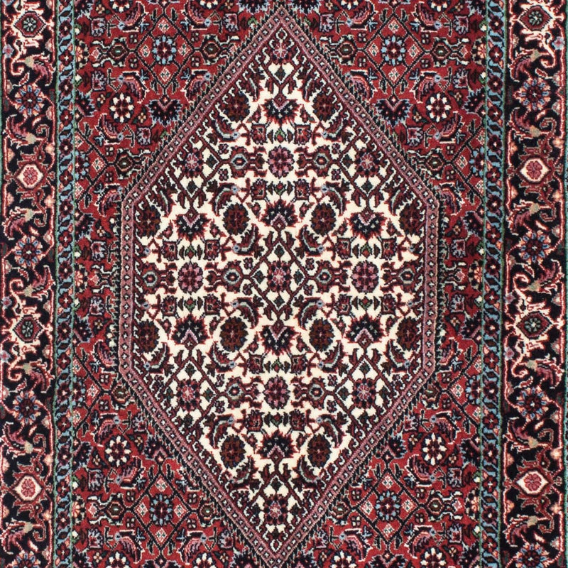 Løber Persisk tæppe - Bijar - 212 x 73 cm - rød