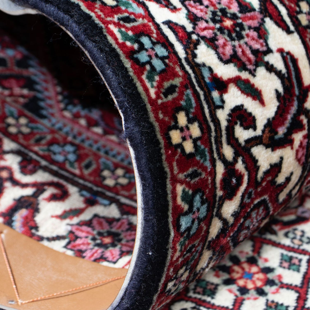 Løber Persisk tæppe - Bijar - 208 x 75 cm - mørkeblå