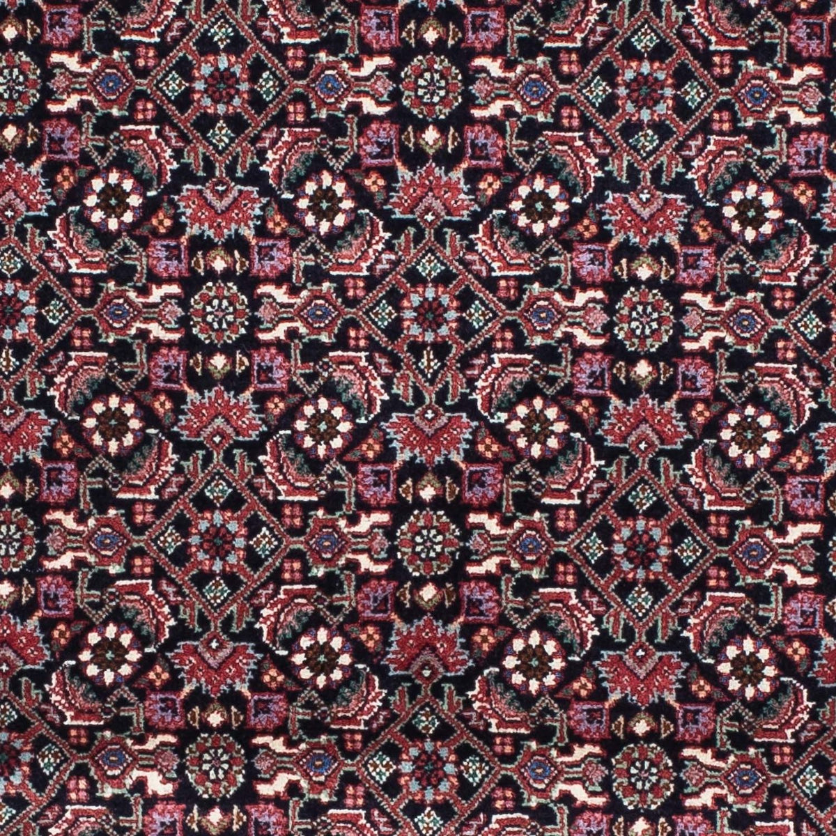 Løber Persisk tæppe - Bijar - 200 x 74 cm - mørkeblå