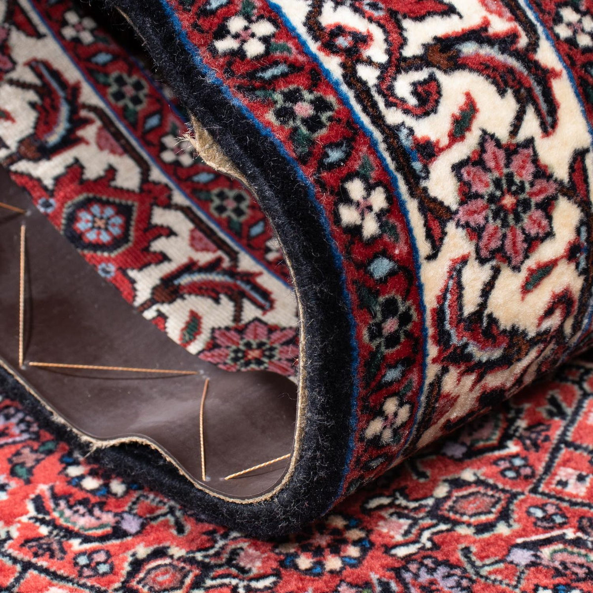 Løber Persisk tæppe - Bijar - 200 x 74 cm - mørkeblå