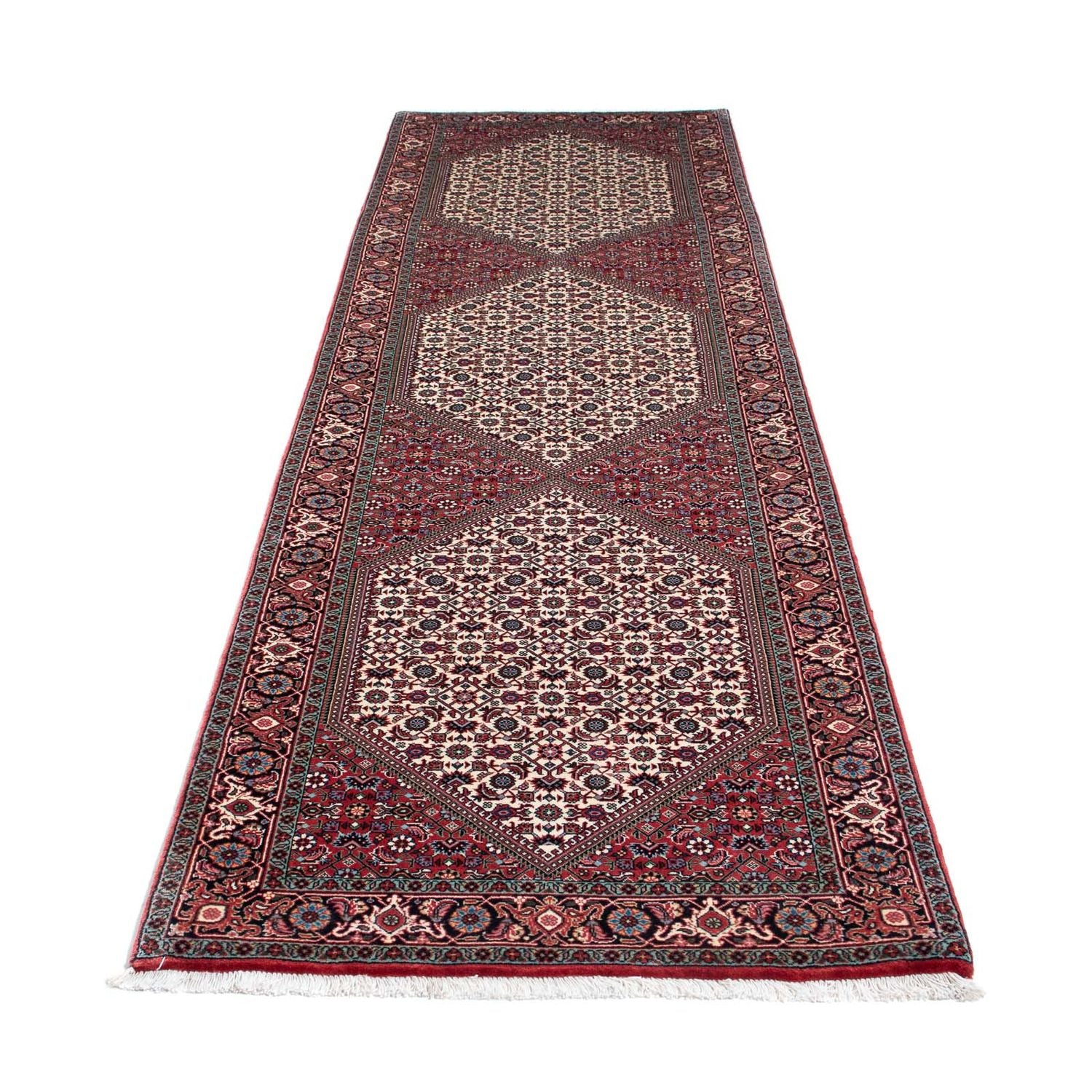 Løber Persisk tæppe - Bijar - 305 x 84 cm - beige