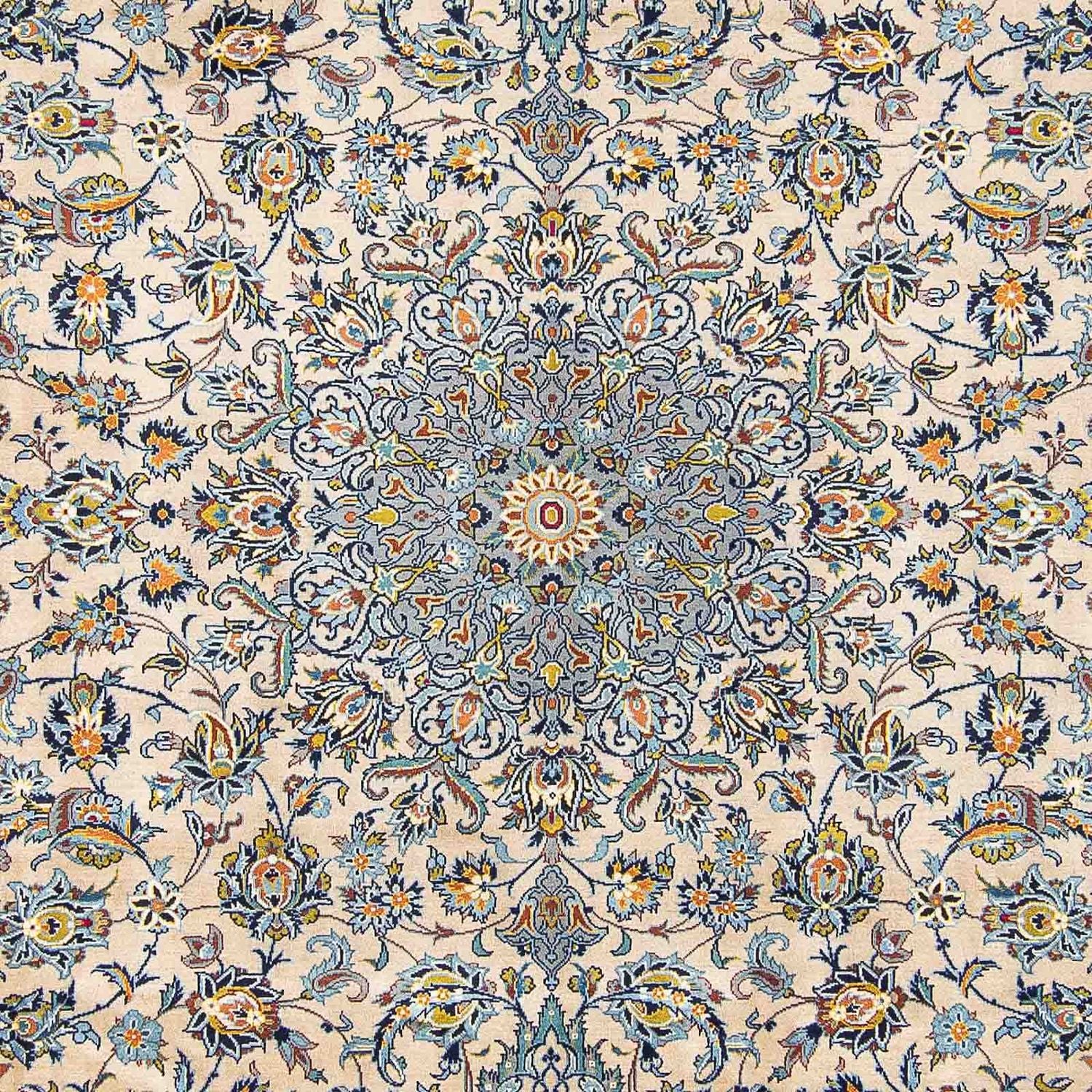 Persisk tæppe - Keshan - 398 x 303 cm - beige