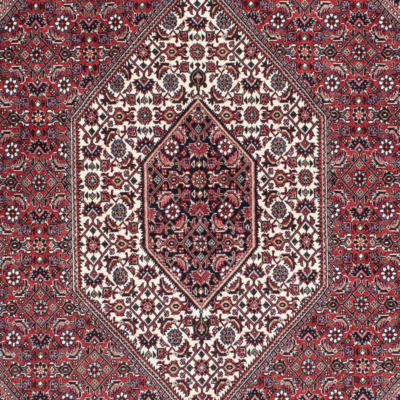 Persisk tæppe - Bijar - 208 x 132 cm - lysrød