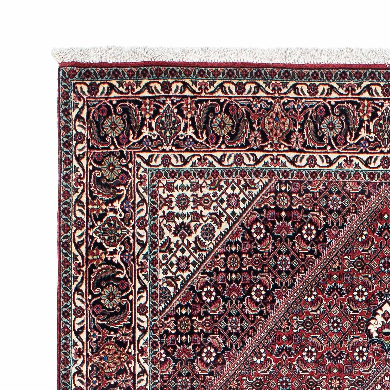 Persisk tæppe - Bijar - 208 x 132 cm - lysrød