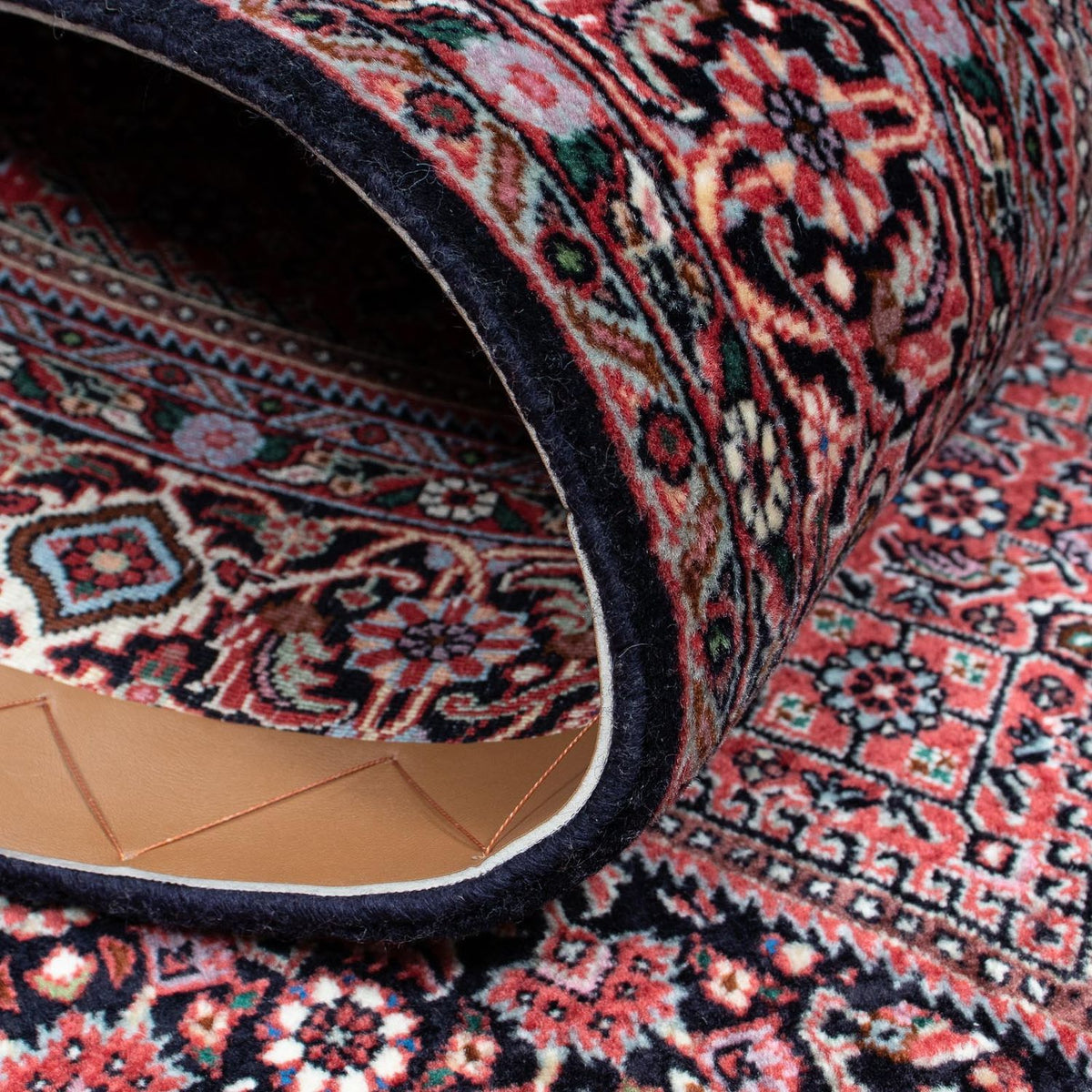 Persisk tæppe - Bijar - 203 x 127 cm - mørkeblå