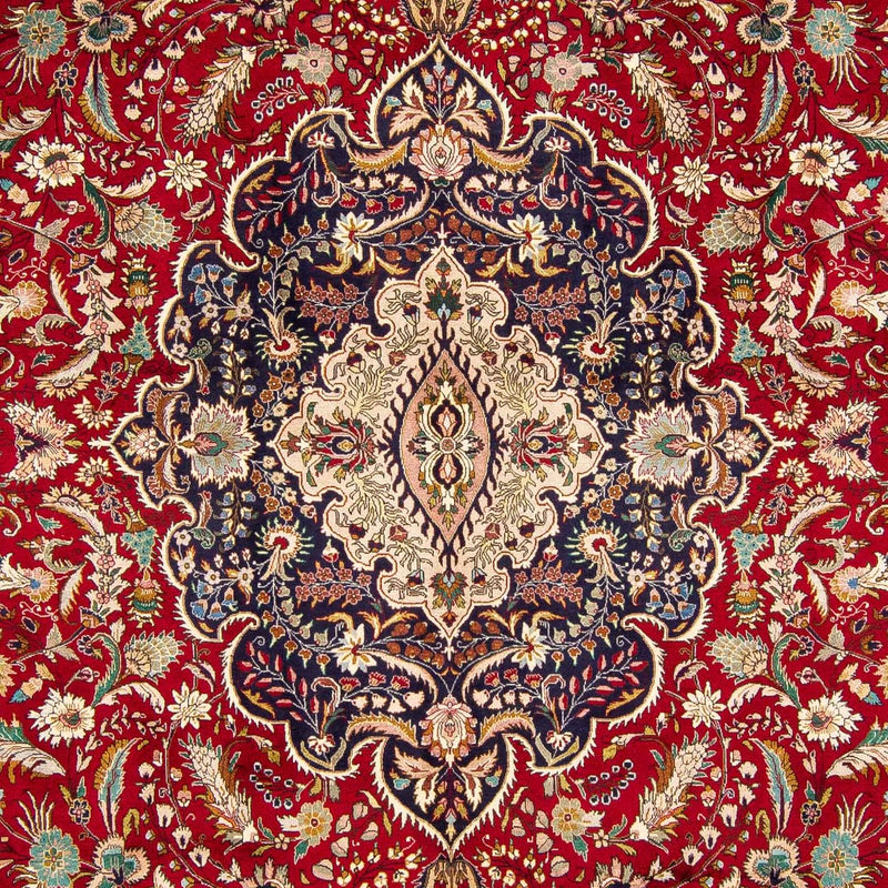 Persisk tæppe - Tabriz - Royal - 400 x 297 cm - mørkerød