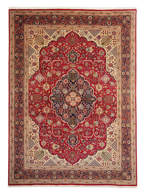 Persisk tæppe - Tabriz - Royal - 337 x 243 cm - rød