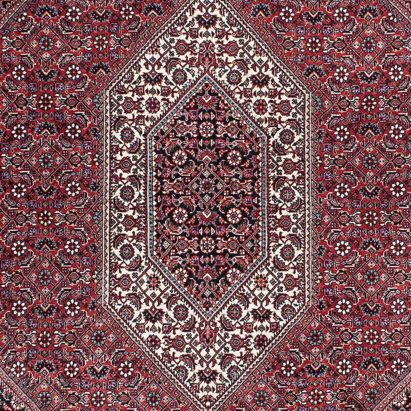Persisk tæppe - Bijar - 202 x 132 cm - lysrød