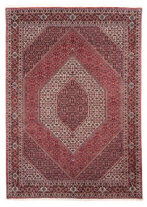 Persisk tæppe - Bijar - 237 x 172 cm - lysrød