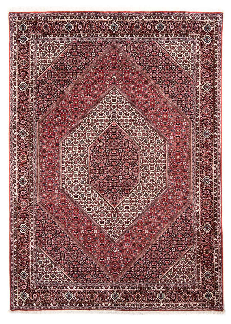 Persisk tæppe - Bijar - 237 x 172 cm - lysrød