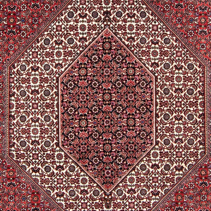 Persisk tæppe - Bijar - 237 x 172 cm - lysrød