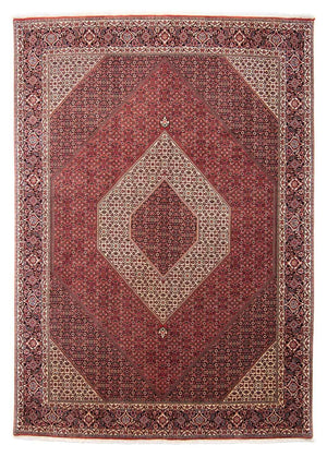 Persisk tæppe - Bijar - 350 x 254 cm - rød
