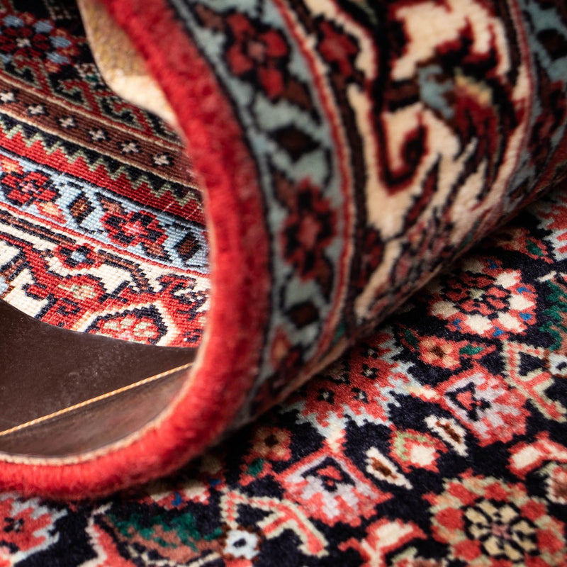 Løber Persisk tæppe - Bijar - 211 x 71 cm - mørkerød