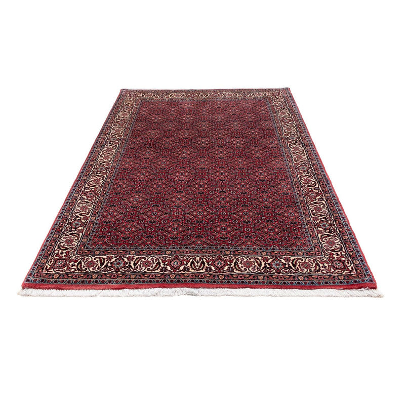 Persisk tæppe - Bijar - 207 x 132 cm - lysrød