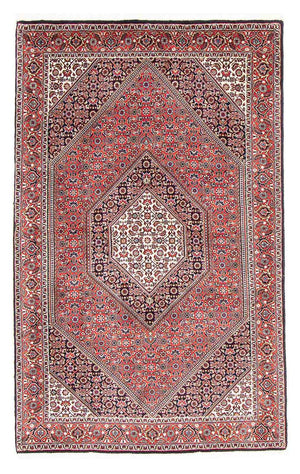 Persisk tæppe - Bijar - 179 x 111 cm - lysrød