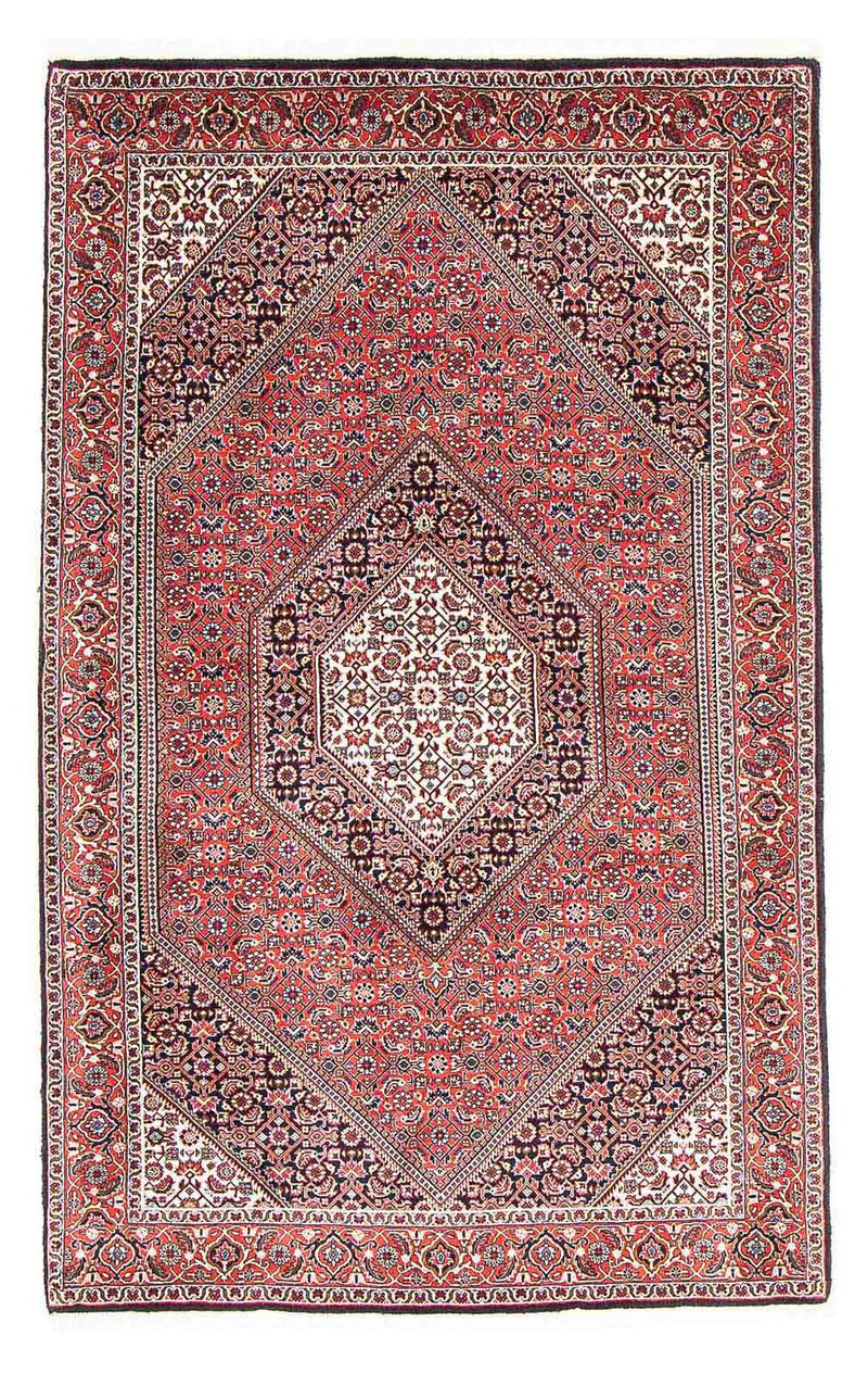 Persisk tæppe - Bijar - 179 x 111 cm - lysrød