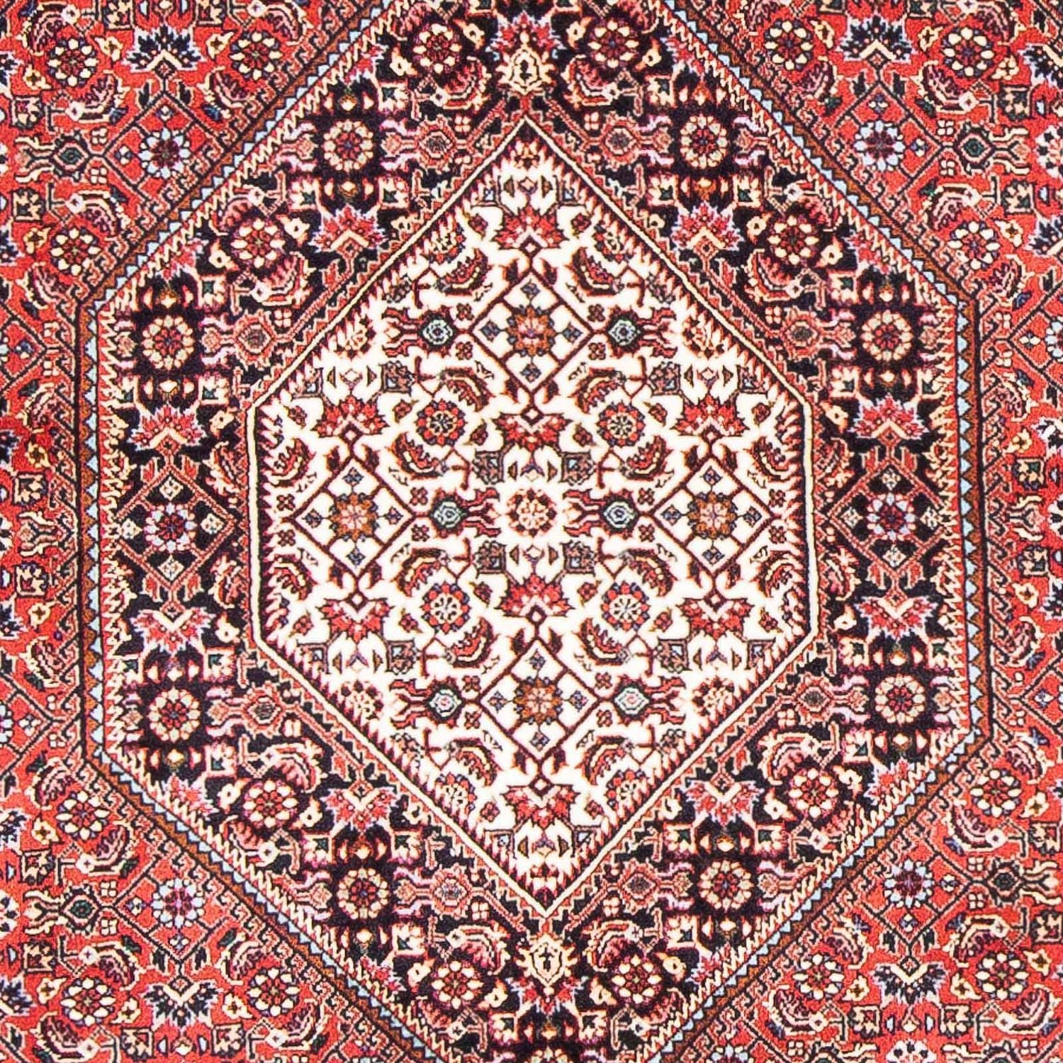 Persisk tæppe - Bijar - 179 x 111 cm - lysrød