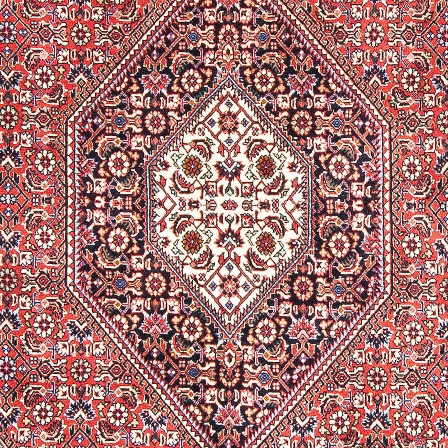 Løber Persisk tæppe - Bijar - 174 x 107 cm - lysrød