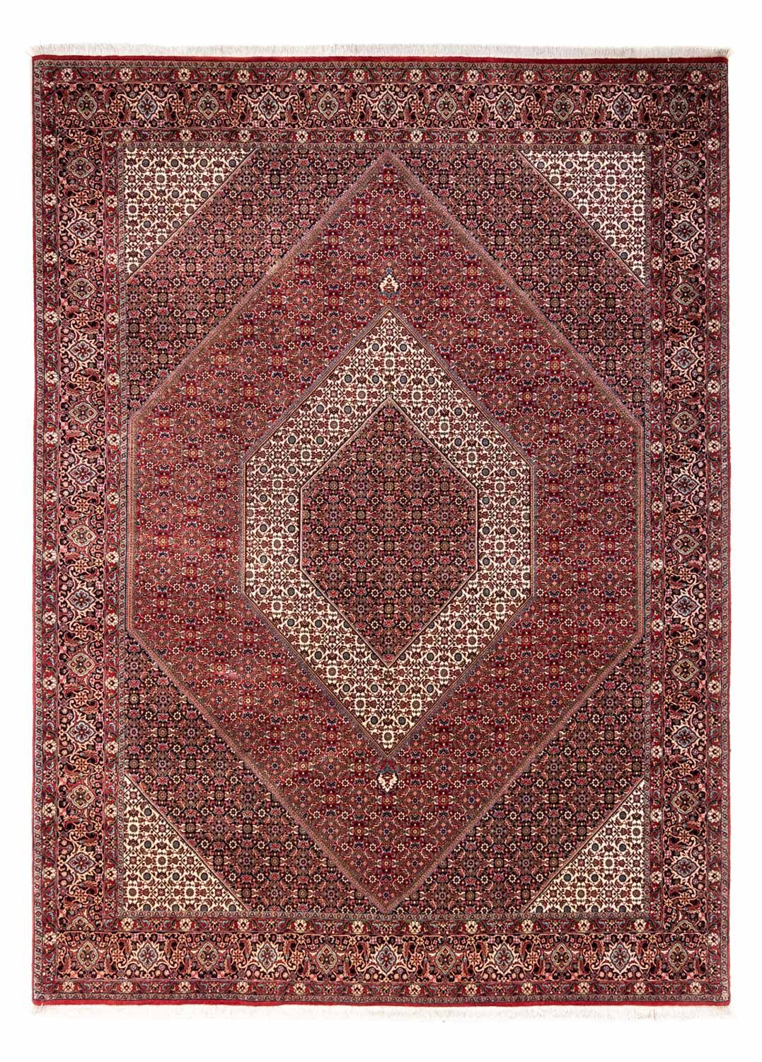 Persisk tæppe - Bijar - Royal - 352 x 254 cm - rød