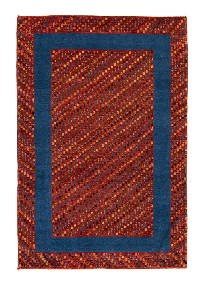 Gabbeh Tæppe - Loribaft Persisk - 157 x 104 cm - rød