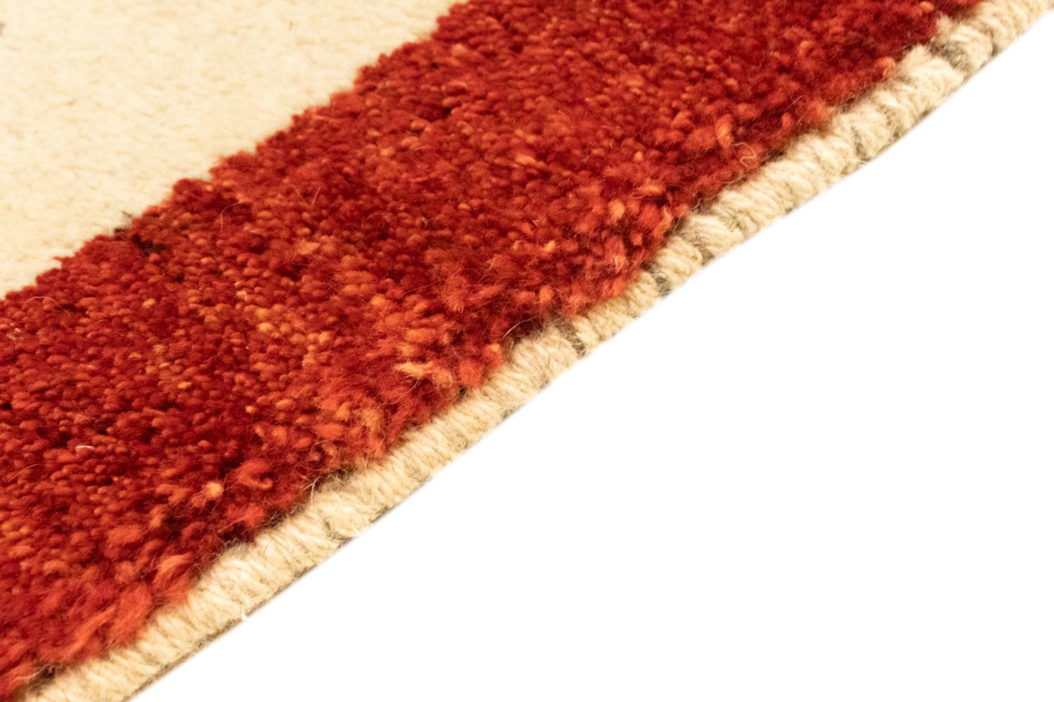 Gabbeh-tæppe - Persisk - 125 x 83 cm - beige